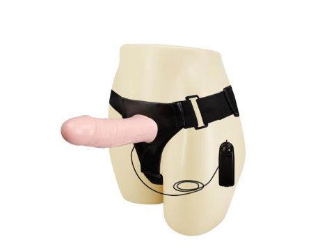 Wibrująca pusta proteza penisa Baile elastyczna 17 cm - 2
