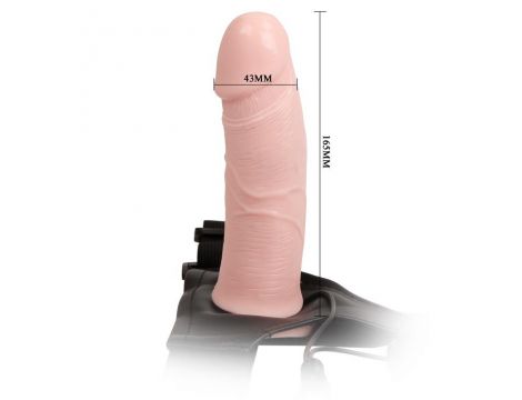 Wibrująca pusta proteza penisa Baile elastyczna 17 cm - 3