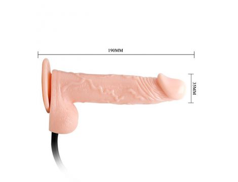 Dildo nadmuchiwane realistyczne Baile cieliste 19 cm - 5