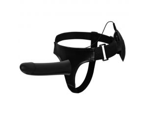 Proteza penisa wibrująca hollow Pretty Love Vito silikonowa czarna 17 cm