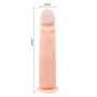 Realistyczne dildo elastyczne Baile z przyssawką cieliste 24 cm - 3