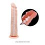 Realistyczne dildo elastyczne Baile z przyssawką cieliste 24 cm - 4