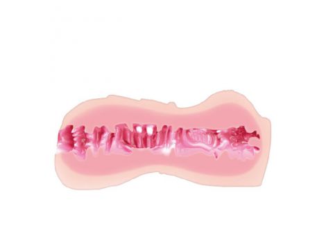 Masturbator waginalny Crazy Bull realistyczny cyberskóra cielisty 13 cm - 5