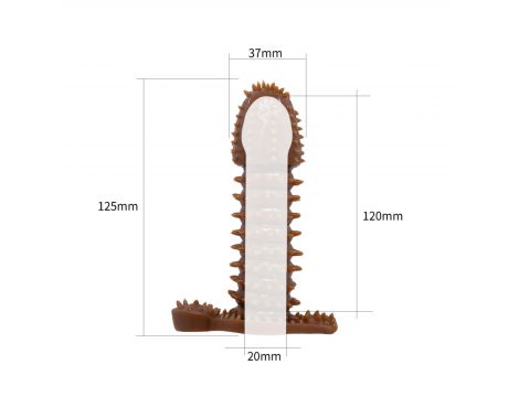 Przedłużka na penisa z wypustkami Baile Wolftooth 14 cm - 7