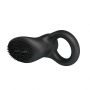 Pierścień wibrujący Pretty Love Cobra z kolcami czarny silikonowy - 4