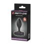 Wibrujący korek analny Pretty Love silikonowy czarny - 9