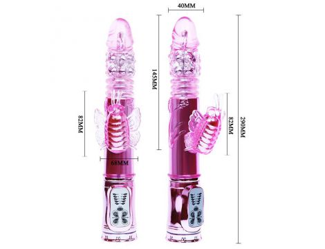 Wibrator króliczek Baile Throbbing Butterfly USB - 4