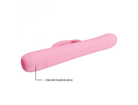 Wibrator punktu G 4 rotacje 4 wibracje Pretty Love Julian różowy USB - 8