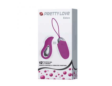 Jajko wibrujące Pretty Love Eden z pilotem USB 12 funkcji - 3