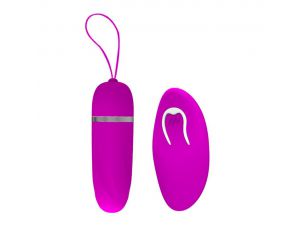 Silikonowe jajeczko wibracyjne Pretty Love Debby 12 funkcji fioletowe 9 cm