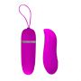 Silikonowe jajeczko wibracyjne Pretty Love Debby 12 funkcji fioletowe 9 cm - 3