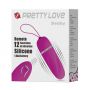 Silikonowe jajeczko wibracyjne Pretty Love Debby 12 funkcji fioletowe 9 cm - 8