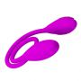 Wibrator podwójny Pretty Love Snaky Vibe silikonowy fioletowy USB 60cm - 3