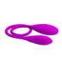 Wibrator podwójny Pretty Love Snaky Vibe silikonowy fioletowy USB 60cm - 5