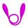 Wibrator podwójny Pretty Love Snaky Vibe silikonowy fioletowy USB 60cm