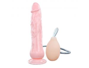 Dildo realistyczne z wytryskiem Baile Eros Fountain 19,5 cm
