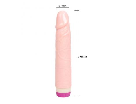 Wibrator realistyczny żelowy Baile miękki rozgrzewający 21 cm - 4