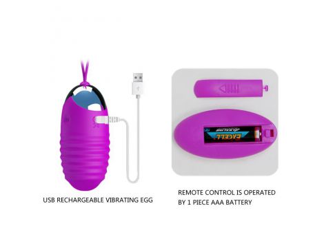 Bezprzewodowe wibrujące jajko Pretty Love Jessica USB 12 funkcji - 6