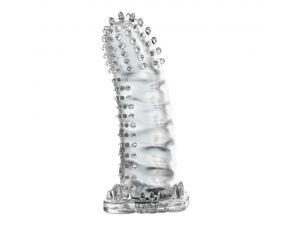 Przedłużka żelowa z wypustkami Baile Brave Man transparentna 14 cm
