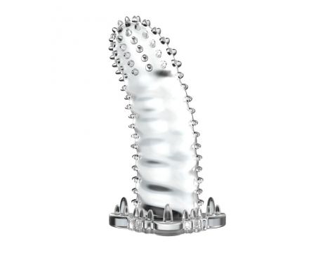 Przedłużka żelowa z wypustkami Baile Brave Man transparentna 14 cm - 2
