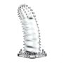 Przedłużka żelowa z wypustkami Baile Brave Man transparentna 14 cm - 3