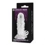 Silikonowa przedłużka wibrująca Baile Brave Man 18 cm transparentna - 6
