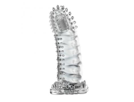 Przedłużka wibrująca żelowa Baile Brave Man transparentna 18 cm