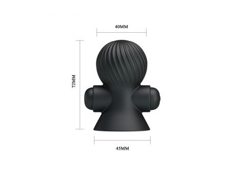 Przyssawki wibrujące na sutki Pretty Love 12 trybów USB wodoodporne - 4