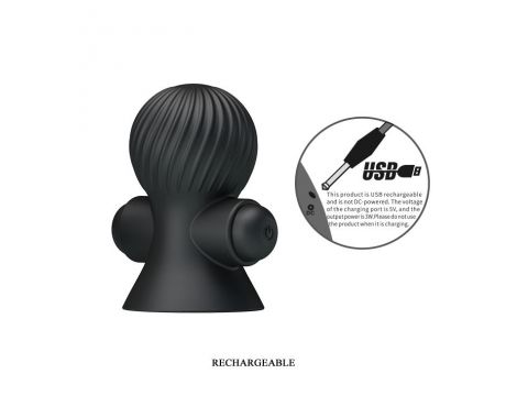 Przyssawki wibrujące na sutki Pretty Love 12 trybów USB wodoodporne - 6
