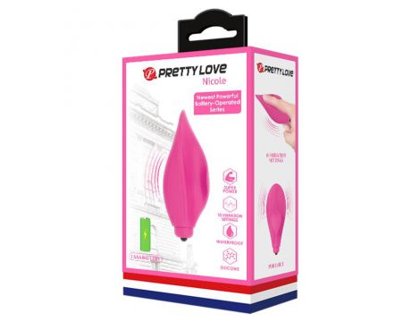 Stymulator łechtaczki silikonowy Pretty Love Nicole 10 funkcji - 10