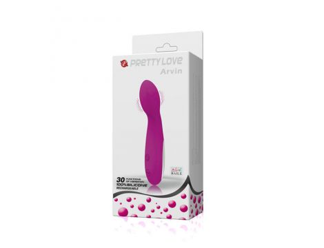 Wibrator punktu G Pretty Love Arvin purpurowy silikonowy USB 14 cm - 7