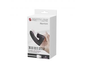 Nakładka wibrująca na palec Pretty Love silikonowa 3 wibracje 3 obroty USB