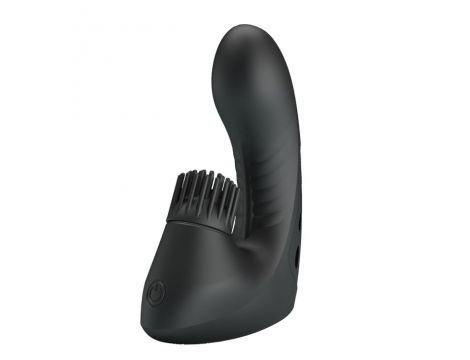 Nakładka wibrująca na palec Pretty Love silikonowa 3 wibracje 3 obroty USB - 2