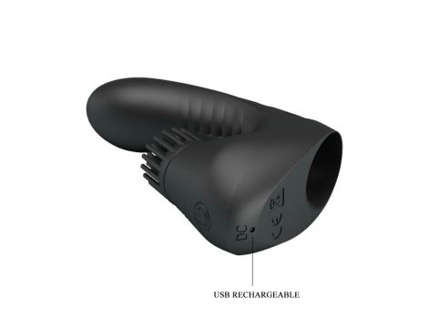 Nakładka wibrująca na palec Pretty Love silikonowa 3 wibracje 3 obroty USB - 7