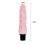 Wibrator realistyczny Baile 23 cm cyberskóra wodoodporny różowy cielisty - 4