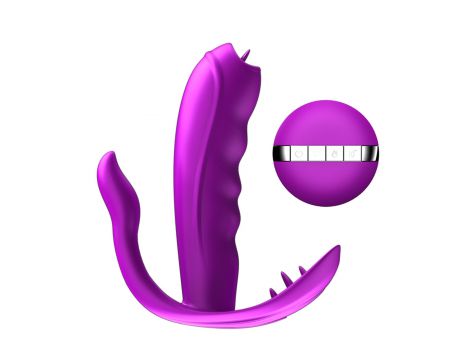 Stymulator silikonowy do majtek Fox USB 7 funkcji z ogrzewaniem - 2