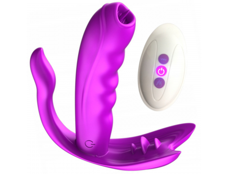 Stymulator silikonowy do majtek Fox USB 7 funkcji z ogrzewaniem - 9