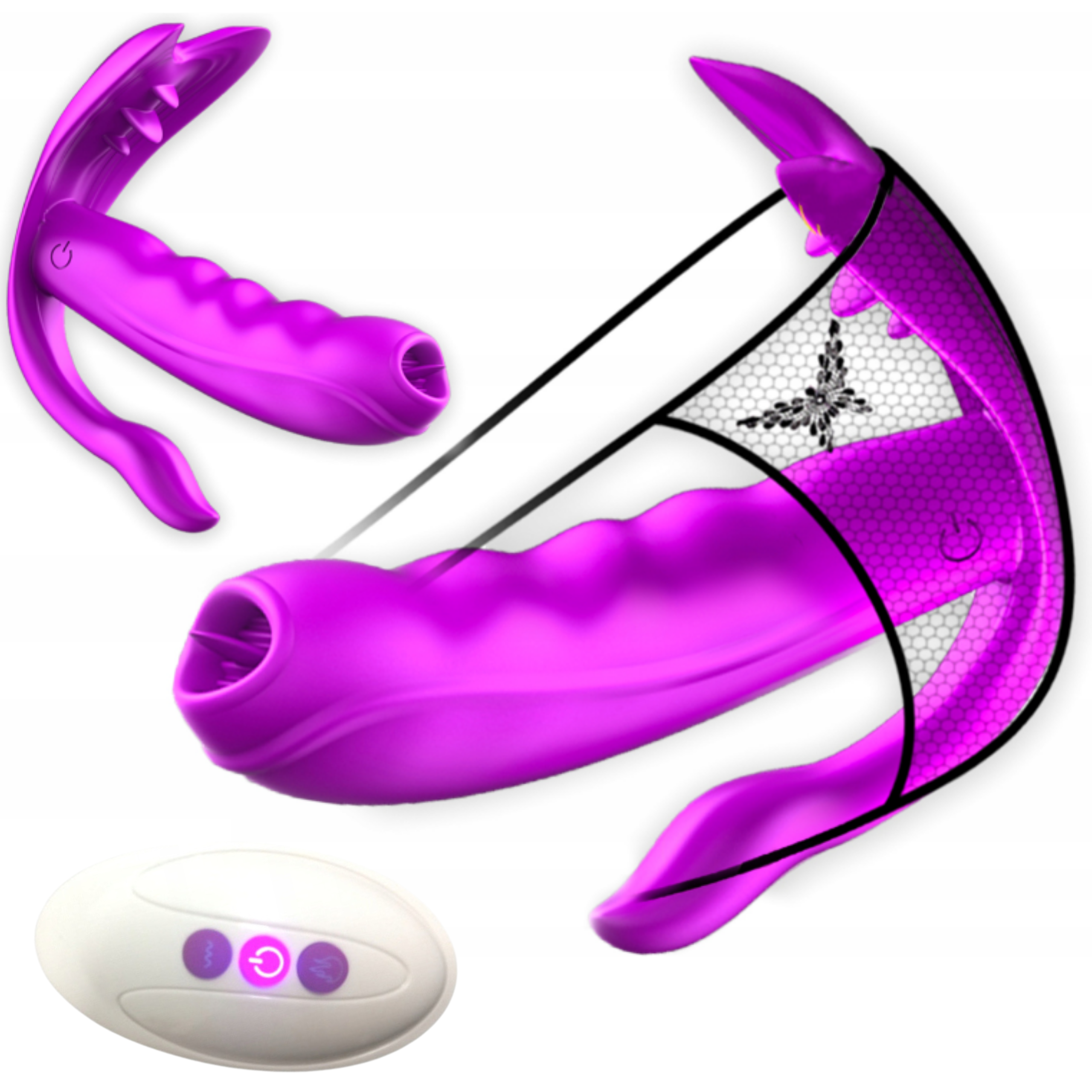 wibrator do majtek i łechtaczki ogrzewany pilot