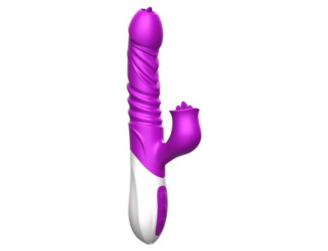 Silikonowy Wibrator USB 10 Funkcji z Pchnięciem i Podgrzewaniem - 8