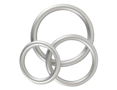 Pierścienie erekcyjne silikonowe metaliczne You2Toys 3 rozmiary - 7