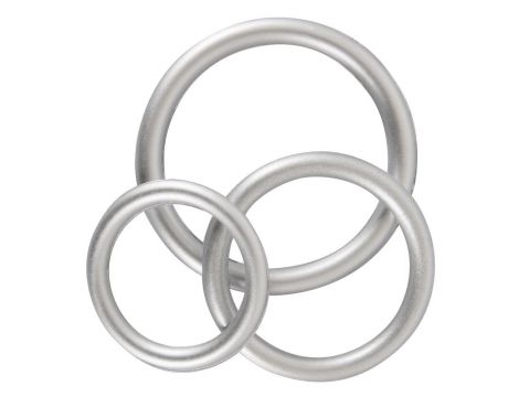 Pierścienie erekcyjne silikonowe metaliczne You2Toys 3 rozmiary - 10