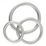 Pierścienie erekcyjne silikonowe metaliczne You2Toys 3 rozmiary - 8