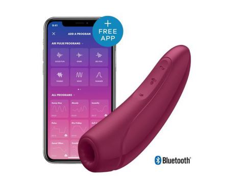 Stymulator łechtaczki Satisfyer Curvy 1+ z falami powietrza różowoczerwony - 2