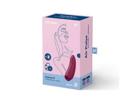 Stymulator łechtaczki Satisfyer Curvy 1+ z falami powietrza różowoczerwony - 7