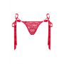 Stringi otwarte Obsessive Lovlea czerwone L/XL - 7