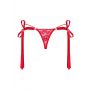 Stringi otwarte Obsessive Lovlea czerwone L/XL - 8