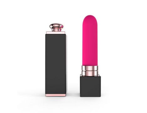 Stymulator szminka Toyz4lovers różowy silikonowy 10 cm USB
