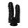Dildo podwójne z przyssawką Toyz4lovers czarne 155 cm