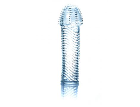 Elastyczna przedłużka na penisa z wypustkami EasyLove 14 cm - 4