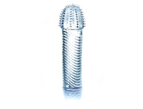 Elastyczna przedłużka na penisa z wypustkami EasyLove 14 cm - 3